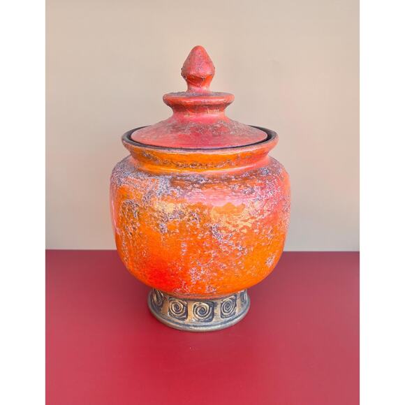 Bitossi by Aldo Londi for Rosenthal Netter Pagoda Shaped Lidded Jar, Italy 1960s - Picture 1 of 9